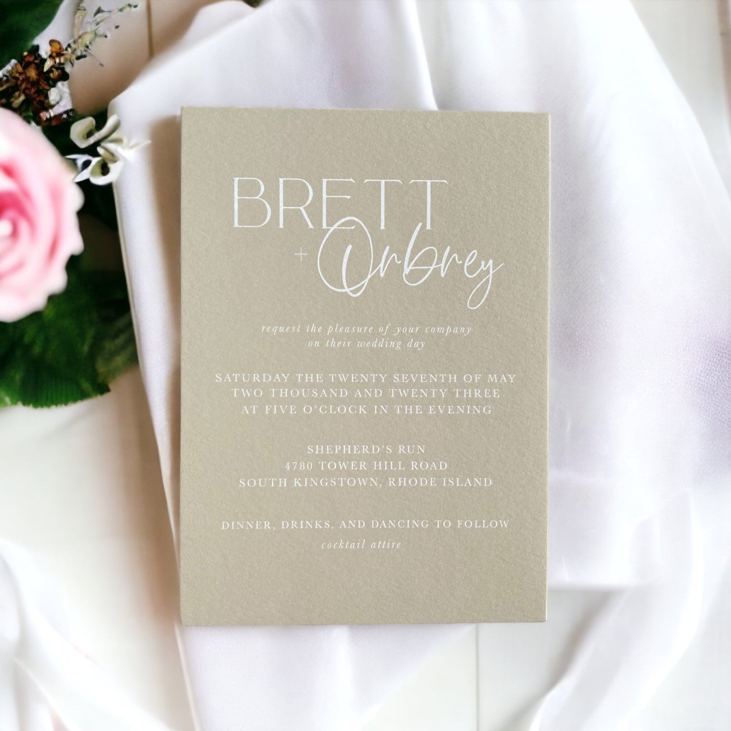 Orbrey Collection Wedding Invitation 4pc Suite