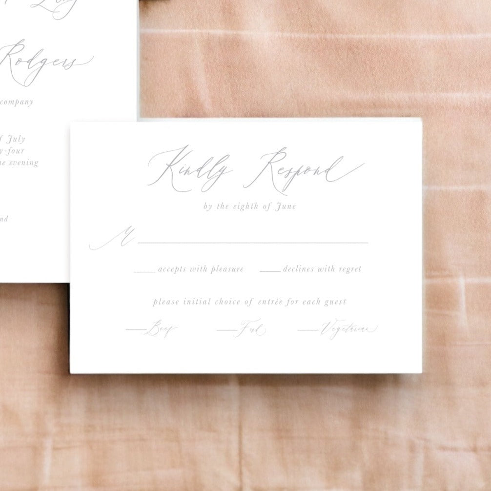 Brittany Collection Wedding Invitation 4pc Suite